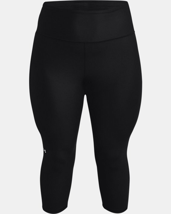 女士HeatGear® Armour No-Slip Waistband中褲, Black, pdpMainDesktop image number 4